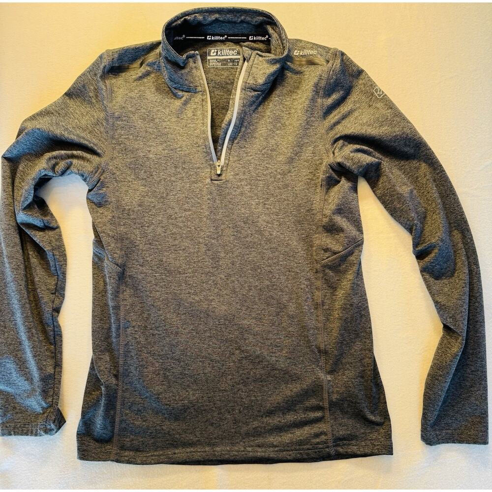 Killtec Sortala Melange Half Zip Mockneck Mid Layer‎ Womens Black Size 14